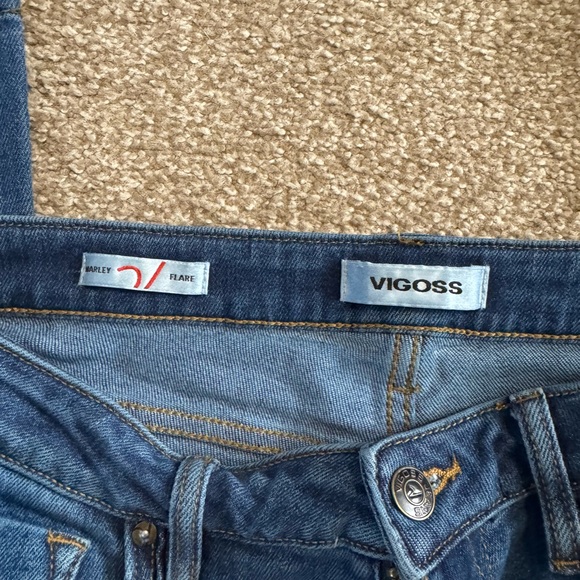 Vigoss Dark Blue Flare Jeans - Picture 3 of 8